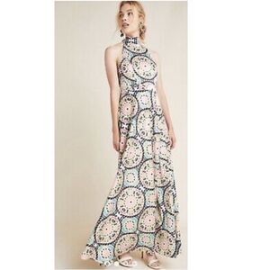 💯 Anthropologie Serena halter maxi